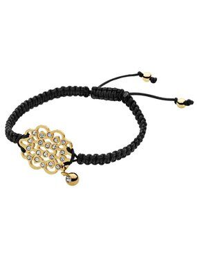 Dyrberg/Kern Abine Swarovski crystal and textile bracelet